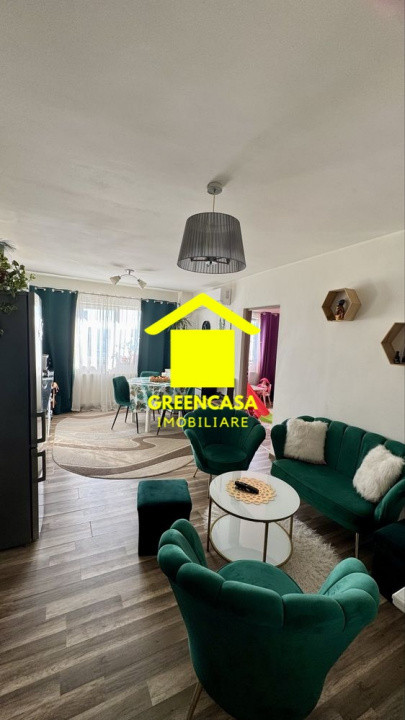 Apartament 3 camere, 52mp, balcon, zona Petrom, Baciu