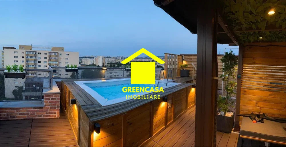 Penthouse 92mp, terasa 80mp, piscina, Manastur