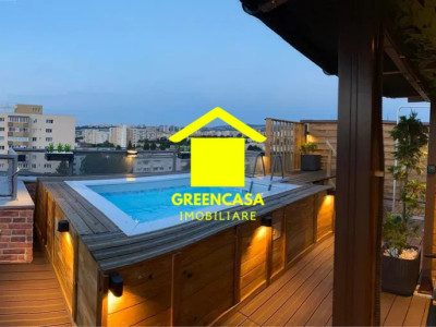 Penthouse 92mp, terasa 80mp, piscina, Manastur
