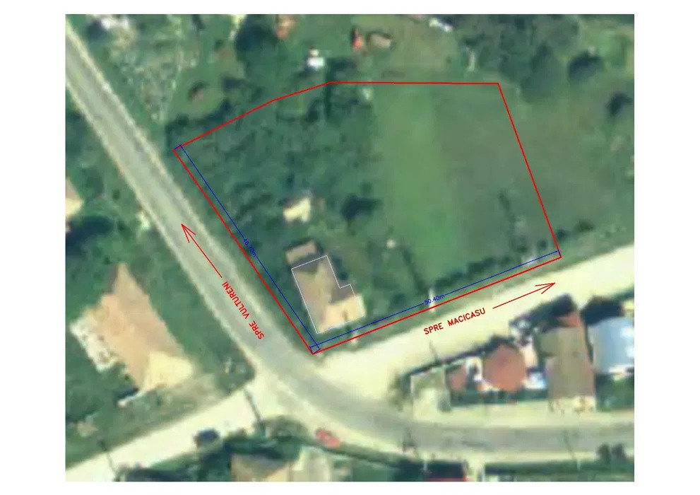 Teren de vanzare suprafata 2451 mp zona : Chinteni 