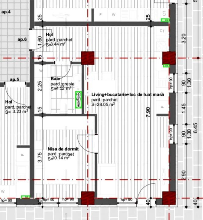 Apartament tip studio, 52mp total, Dambul Rotund, Cluj-Napoca, 160.000 EURO