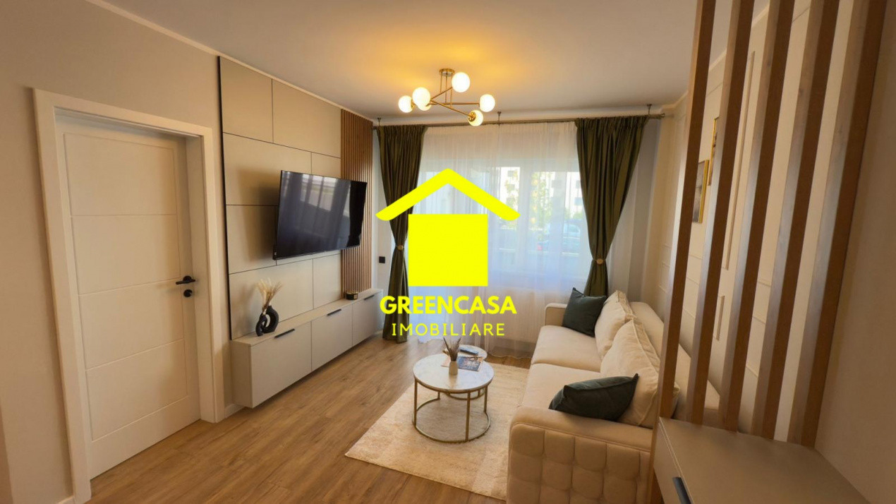 Apartament lux 2 camere, 43mp, balcon, parcare subterana, zona Terra, Floresti