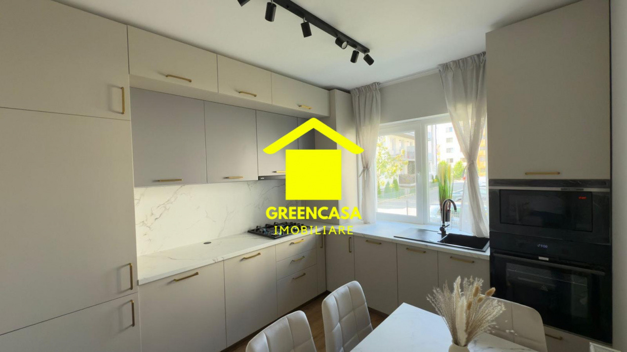 Apartament lux 2 camere, 43mp, balcon, parcare subterana, zona Terra, Floresti
