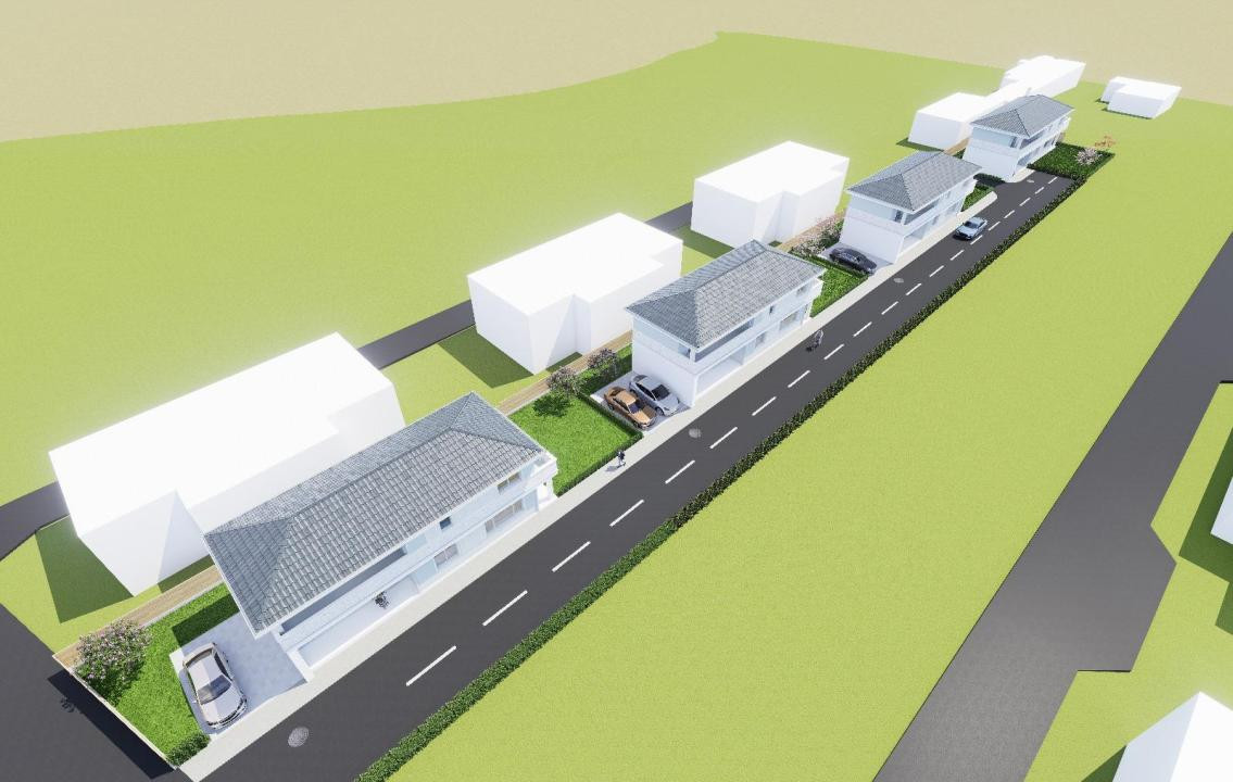 Teren 1500 mp, 3 parcele cu AC pentru case individuale, Florești