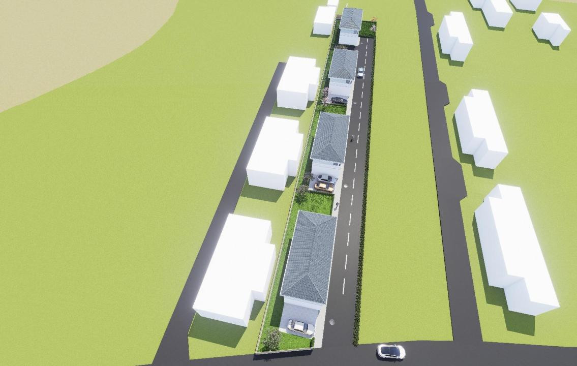 Teren 1500 mp, 3 parcele cu AC pentru case individuale, Florești