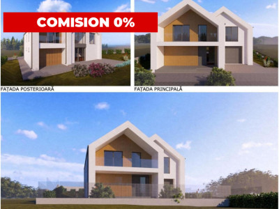 Comision 0% Casă modernă semifinisată la intrarea în Chinteni
