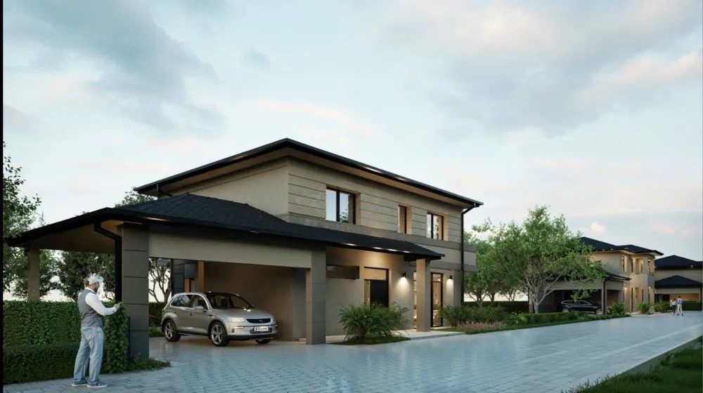 Casă individuală pasivă nZEB de vânzare în Florești, ansamblu exclusivisT