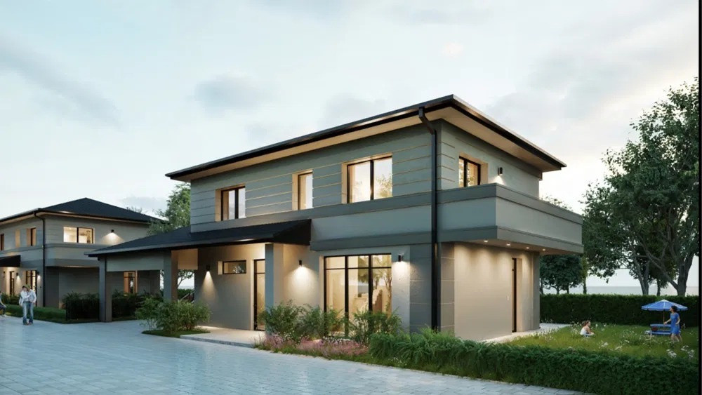 Casă individuală pasivă nZEB de vânzare în Florești, ansamblu exclusivisT