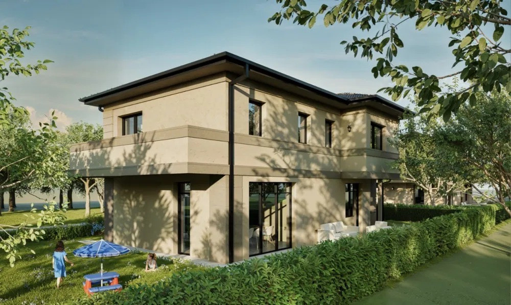 Casă individuală pasivă nZEB de vânzare în Florești, ansamblu exclusivisT