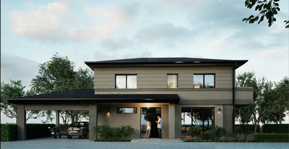 Casă individuală pasivă nZEB de vânzare în Florești, ansamblu exclusivisT