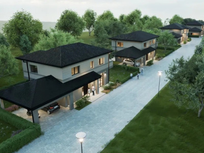Casă individuală pasivă nZEB de vânzare în Florești, ansamblu exclusivisT