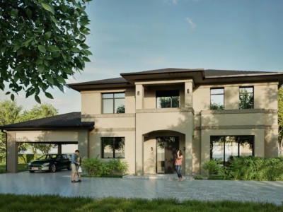 Casă individuală pasivă nZEB de vânzare în Florești, ansamblu exclusivist