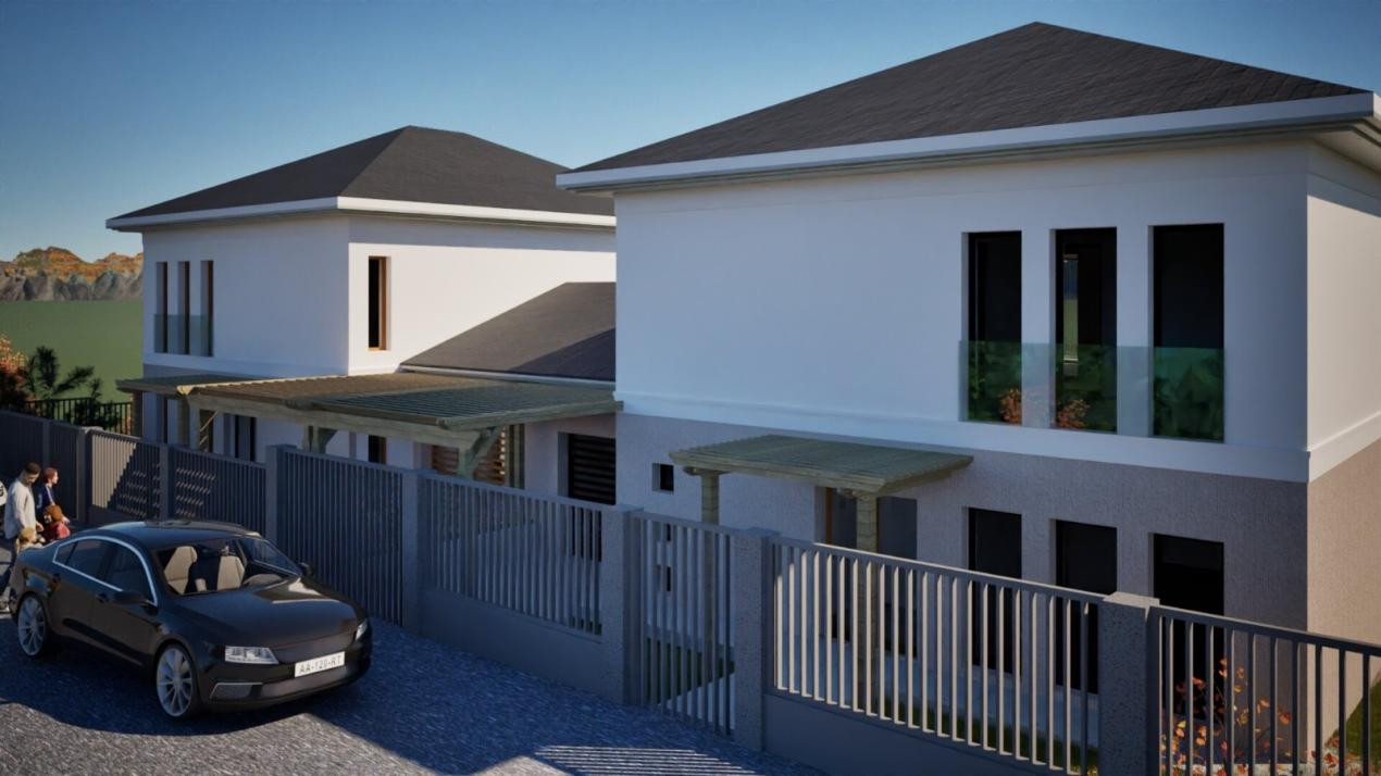 Teren 970 mp cu autorizație pentru 2 case Panorama deosebită, Zonă Ion Creanga