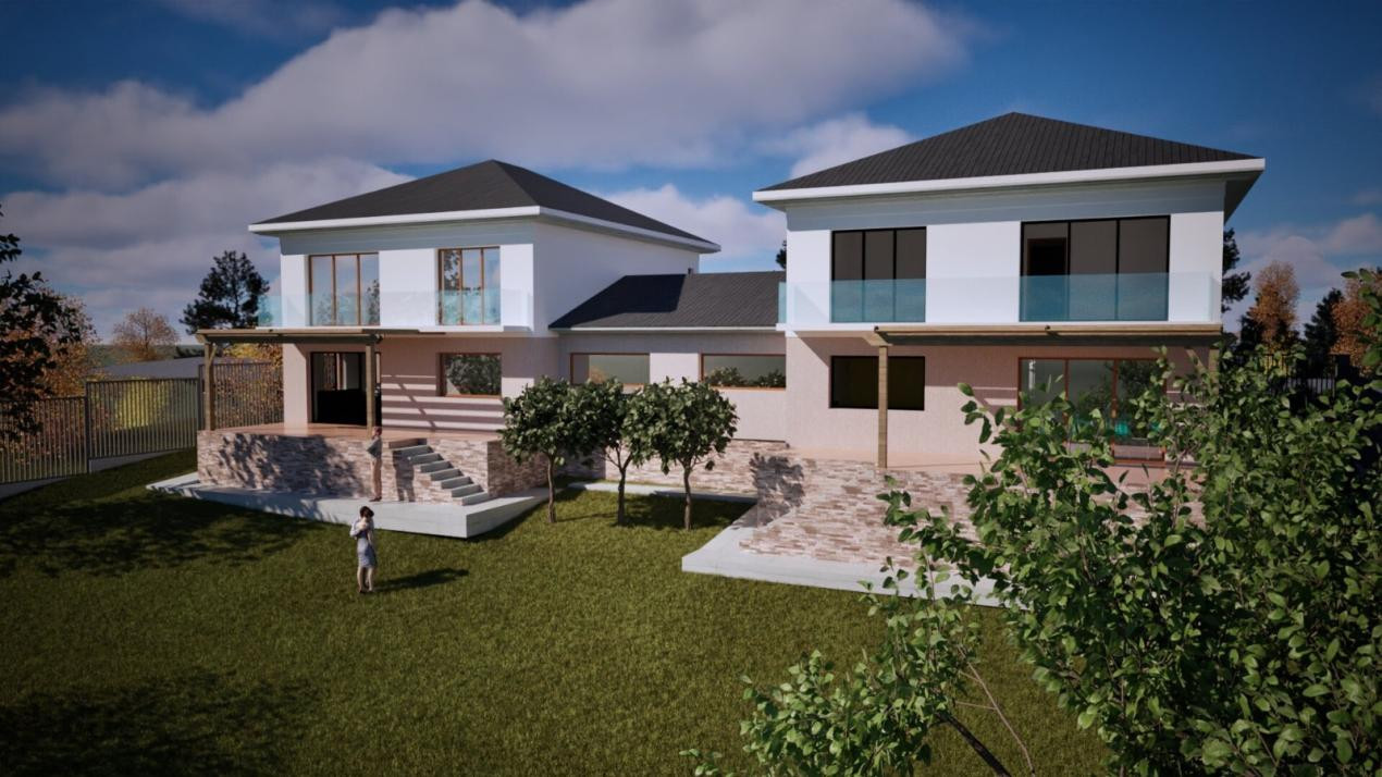 Teren 970 mp cu autorizație pentru 2 case Panorama deosebită, Zonă Ion Creanga