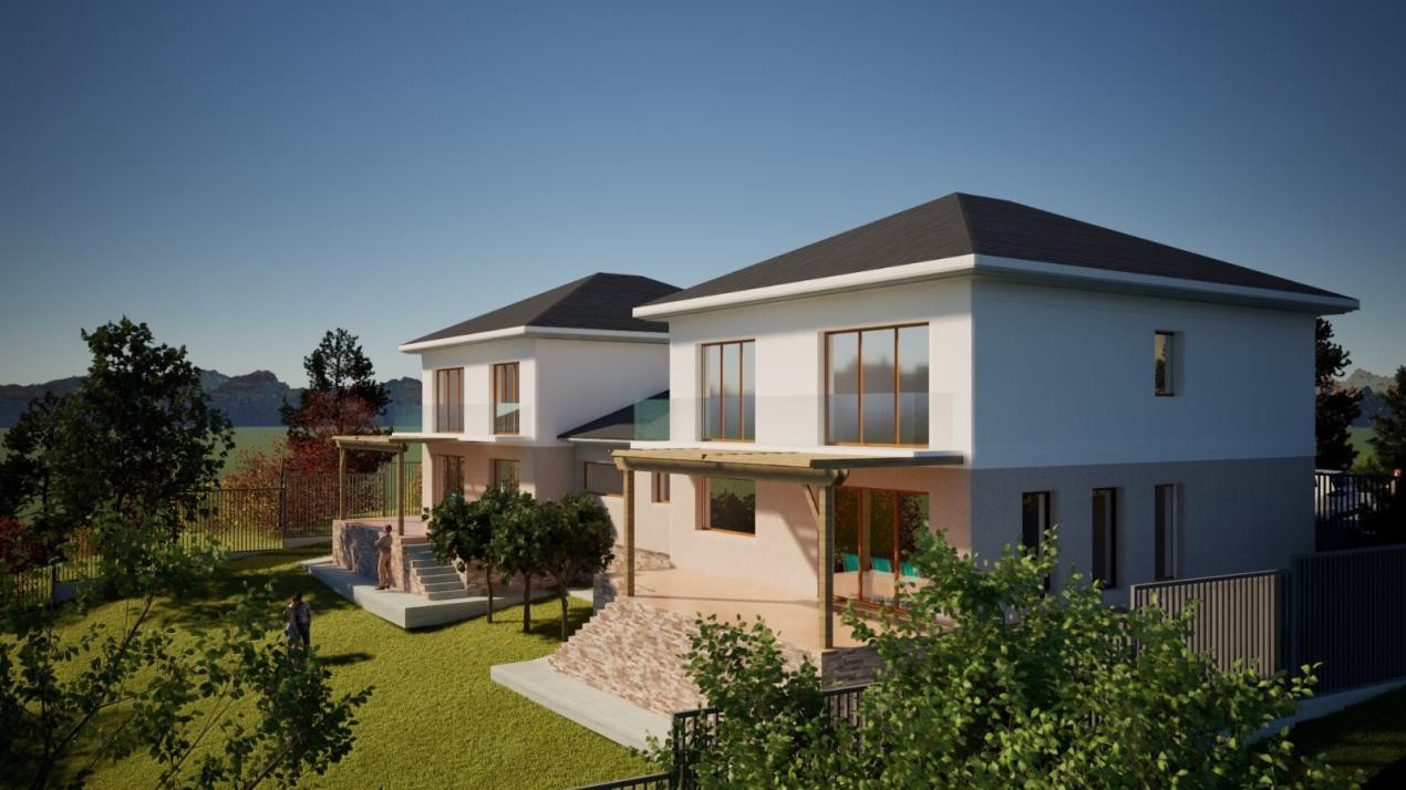 Teren 970 mp cu autorizație pentru 2 case Panorama deosebită, Zonă Ion Creanga