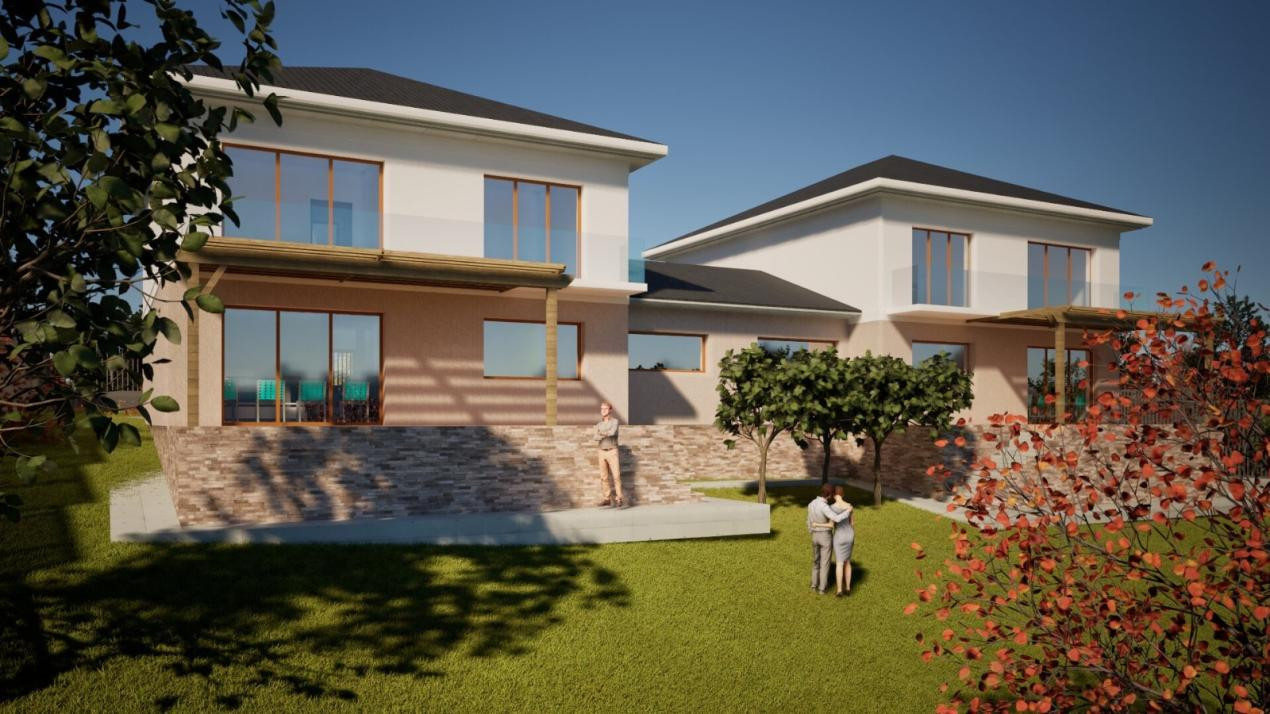 Teren 970 mp cu autorizație pentru 2 case Panorama deosebită, Zonă Ion Creanga