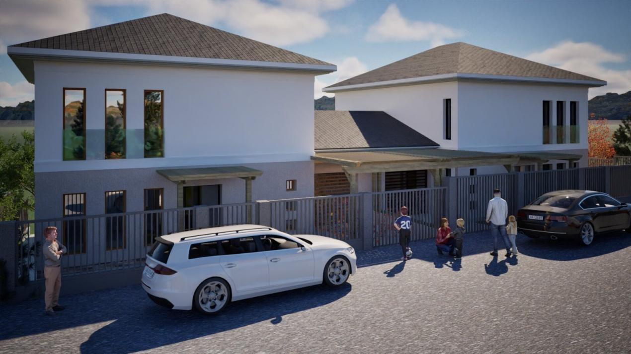 Teren 970 mp cu autorizație pentru 2 case Panorama deosebită, Zonă Ion Creanga