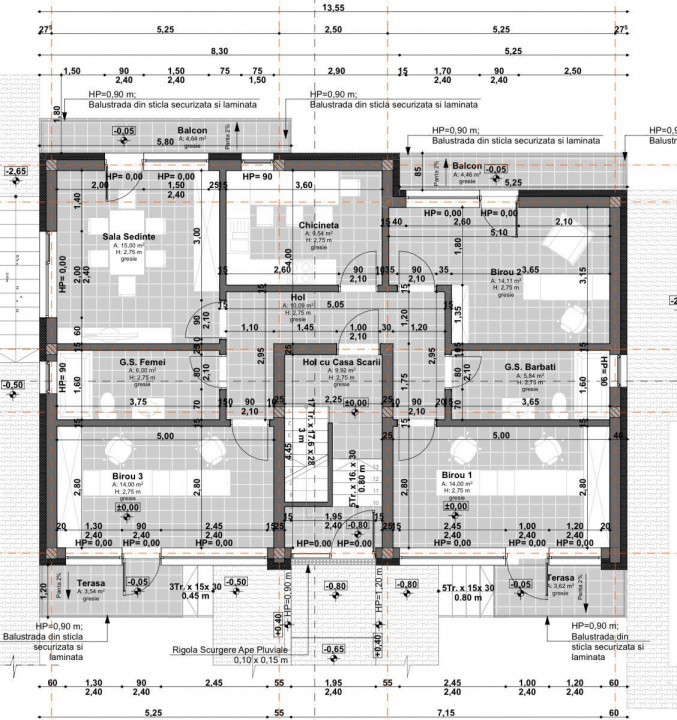 Apartament în vilă, dispus pe 2 etaje, situat în zona Mănăștur – Kaufland 