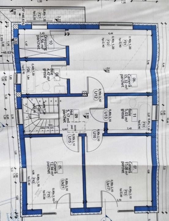 Casă de vânzare în Dezmir locație liniștită, compartimentare practică