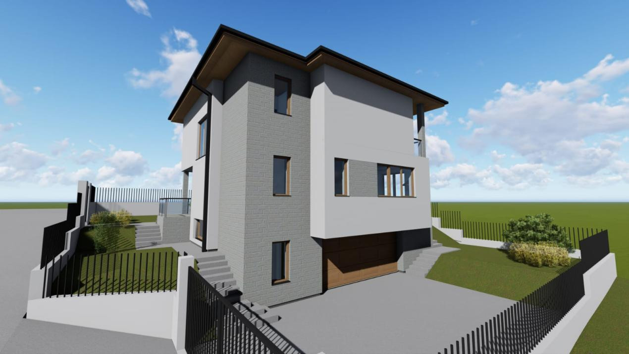 Complex rezidențial exclusiv de 3 case individuale moderne, Dezmir 