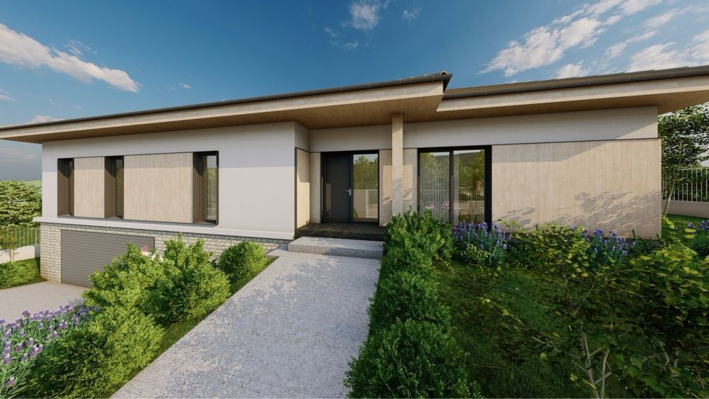 Casa unifamiliala D+P, la intrare in Chinteni 