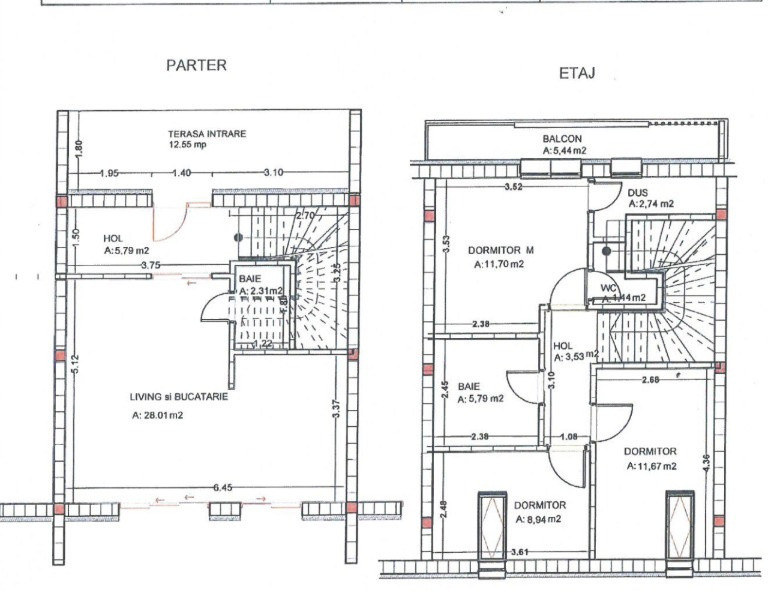 Casă înșiruită de vânzare Florești, Str. Șesul de Sus, Ansamblu rezidențial p
