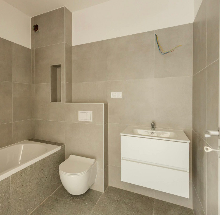 Apartament finisat, 49mp, balcon, garaj subteran, zona BMW, Vivo, Florești 