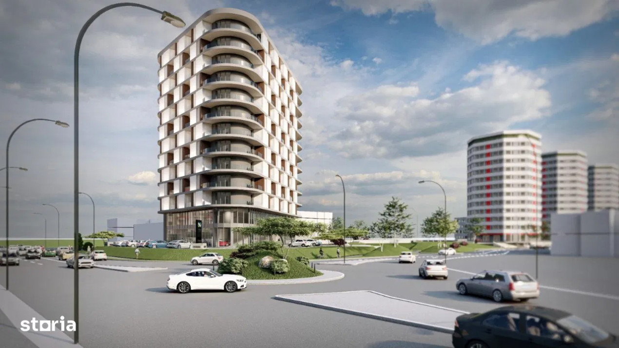 Apartament finisat in WestPeak, 49mp, garaj, zona VIvo
