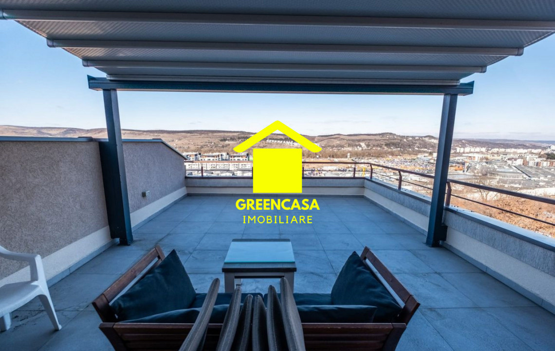 Apartament 2 camere,59 mp,terasă 46 mp,balcon,garaj,zona VIVO