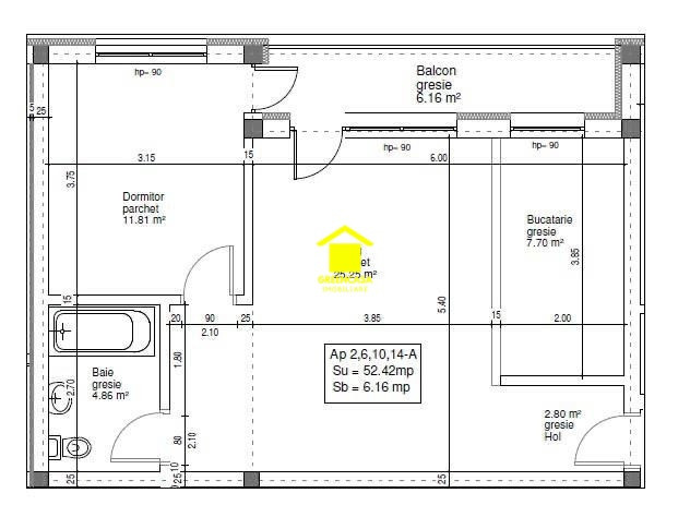 Apartament 2 camere  , 52 MP, Zona Parc Poligon, parcare.