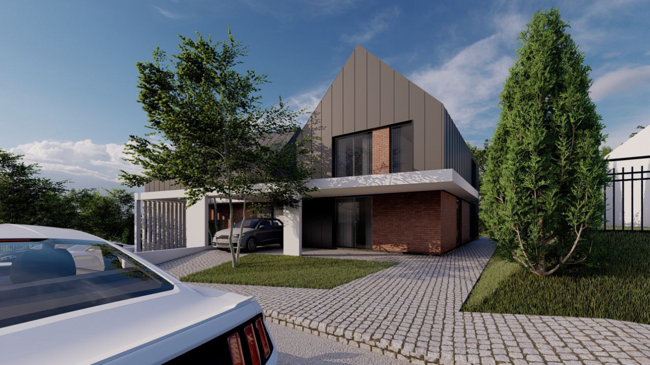 Casă ultramodernă de 5 camere, 165mp utili, teren de 500mp, Popesti