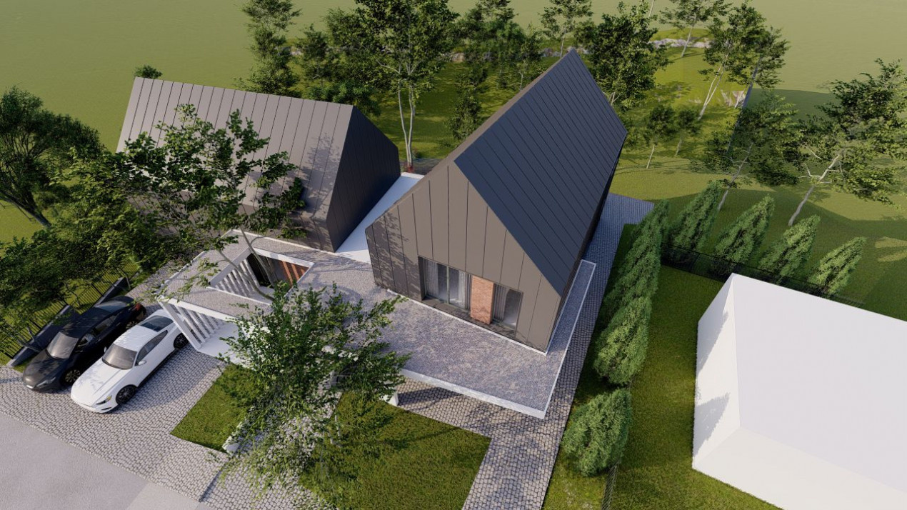 Casă ultramodernă de 5 camere, 165mp utili, teren de 500mp, Popesti