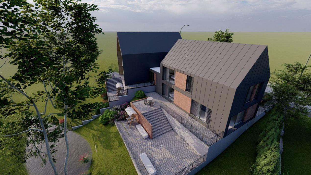 Casă ultramodernă de 5 camere, 165mp utili, teren de 500mp, Popesti