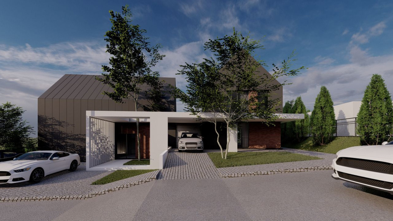 Casă ultramodernă de 5 camere, 165mp utili, teren de 500mp, Popesti