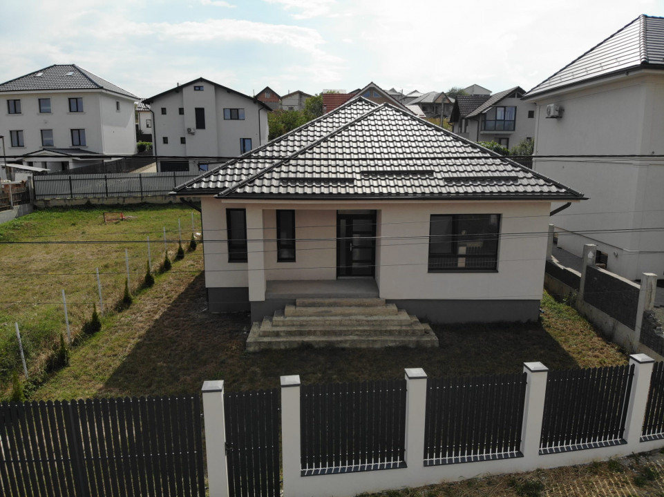 Casa individuală pe un nivel, Campenesti, 3dormitoare, 486mp teren 