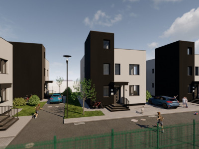 Ansamblu de 4 case noi, Florești, 300mp teren