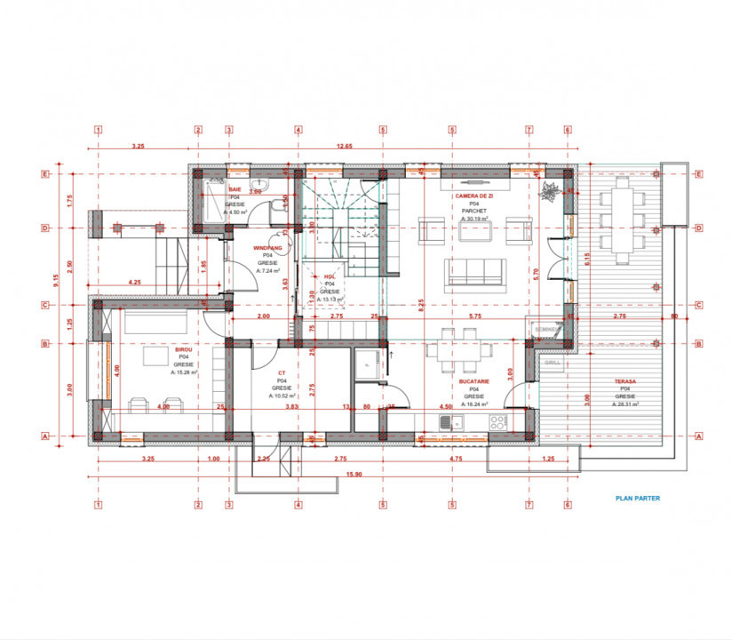 Casa individuală 171mp utili, 958mp teren 