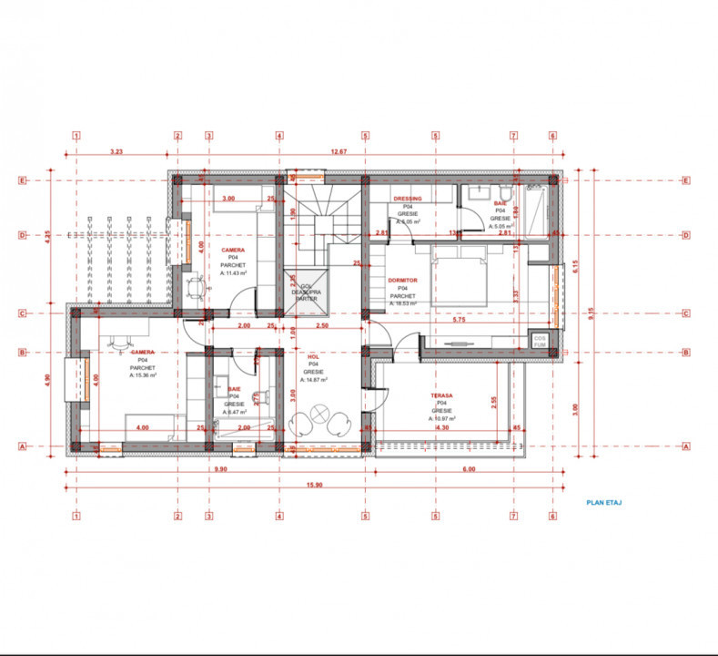 Casa individuală 171mp utili, 958mp teren 