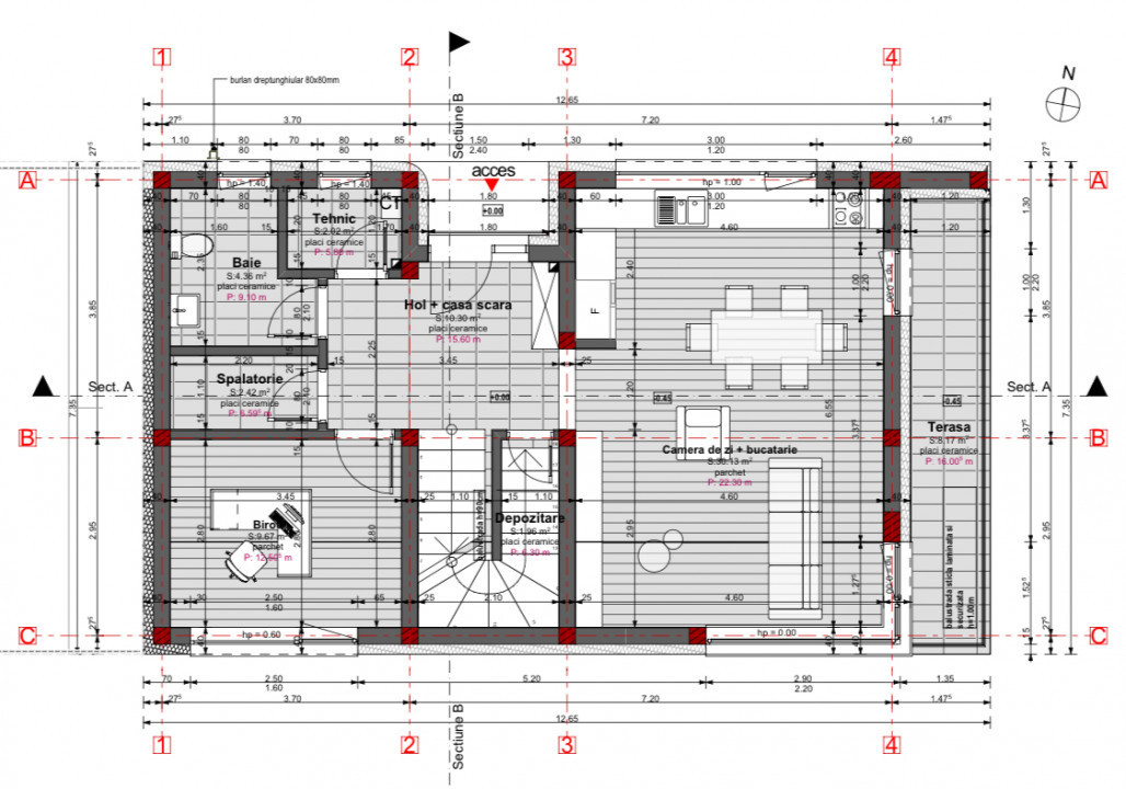 Casa individuală, 170mp utili, 600mp teren, Popești 