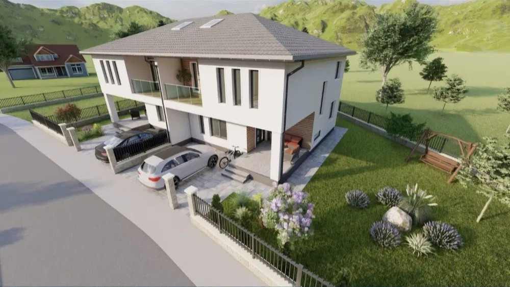 Teren în CHINTENI teren intravilan, 713 mp, cu proiect de DUPLEX