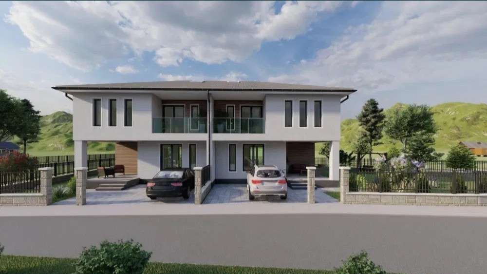 Teren în CHINTENI teren intravilan, 713 mp, cu proiect de DUPLEX