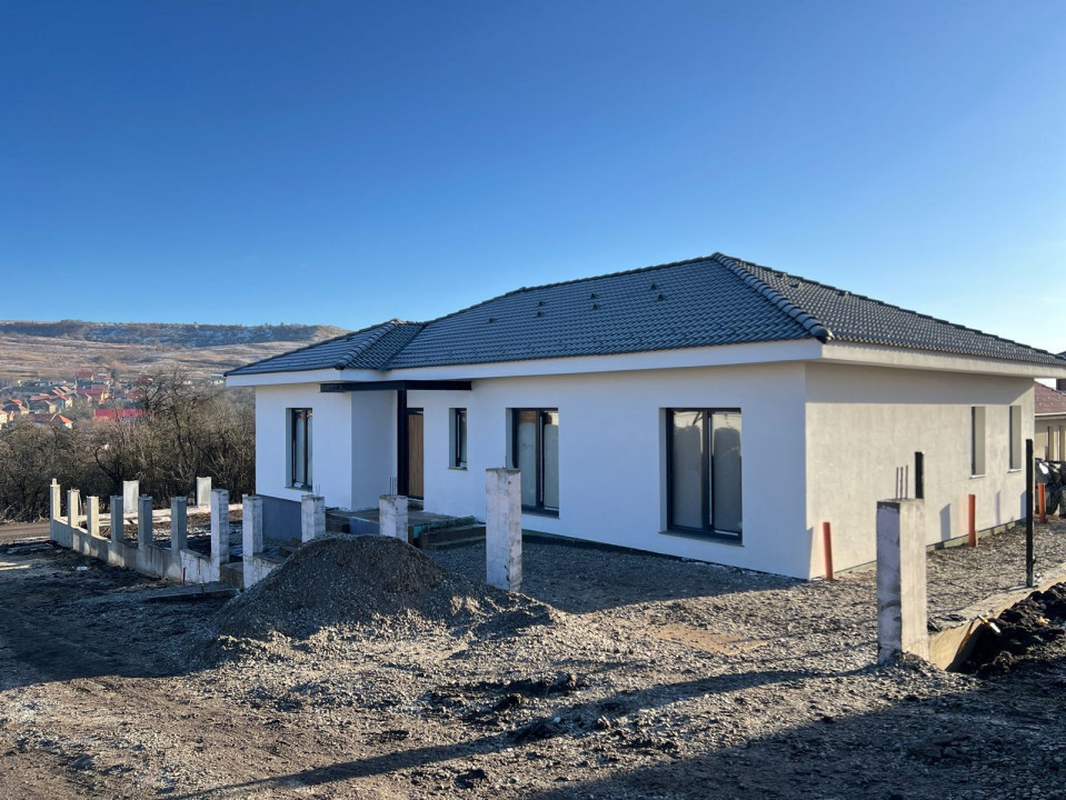 Casa pe un nivel, 130mp utili, 475mp teren