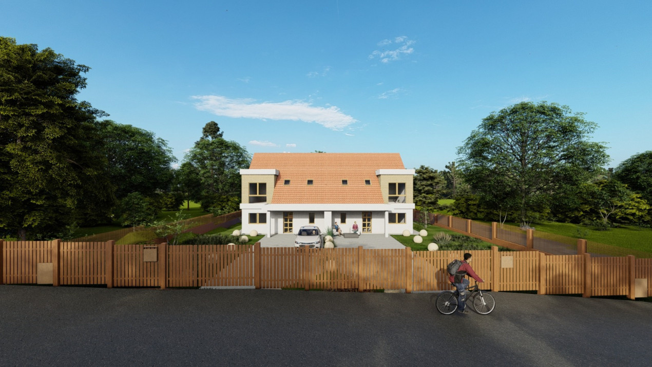 Duplex de vânzare, 118mp utili, 325mp teren pe unitate