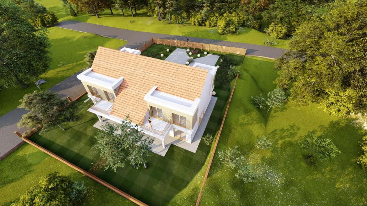 Duplex de vânzare, 118mp utili, 325mp teren pe unitate