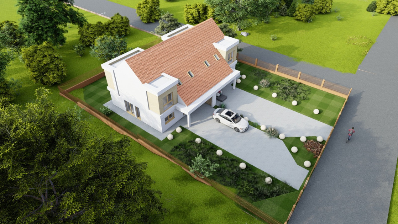 Duplex de vânzare, 118mp utili, 325mp teren pe unitate