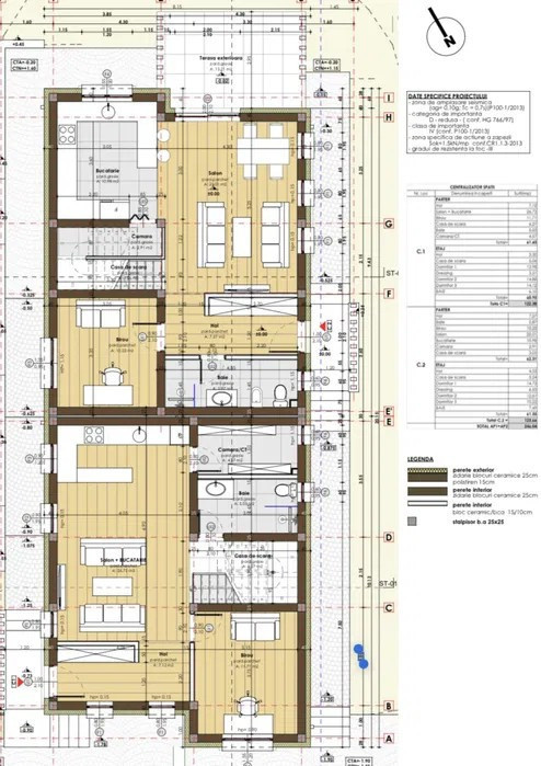 Duplex Campenesti, 120mp utili, 500mp teren