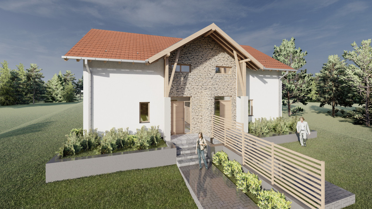 Duplex de vânzare, 120mp utili, 550mp teren pe unitate