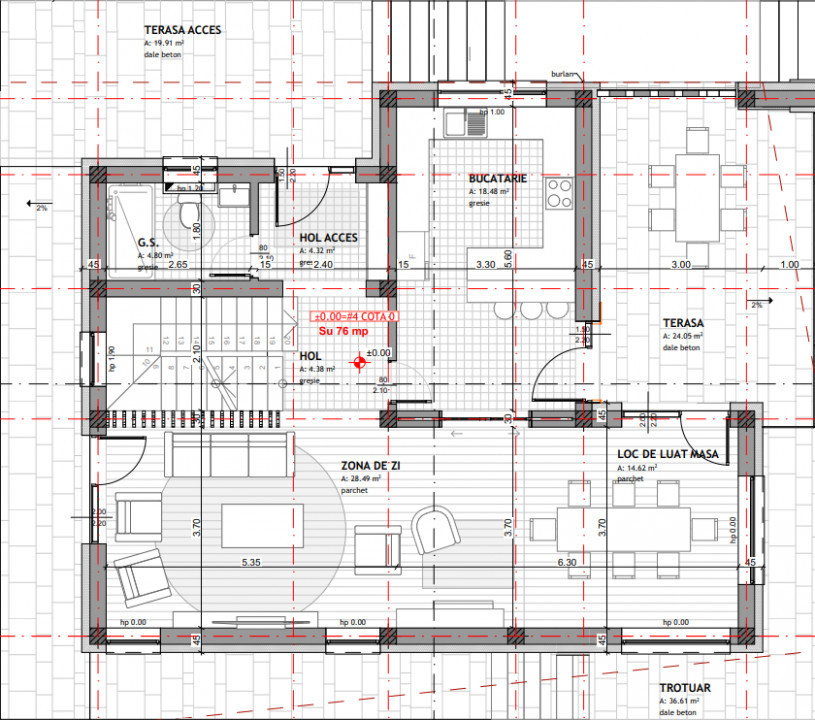 PROIECT EXCLUSIVIST! Casa Individuala cu garaj 225mp, teren 500mp