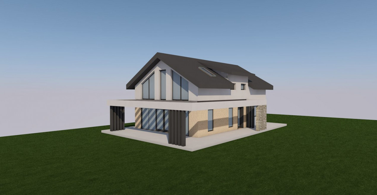 Casă nouă 140mp utili, cu 700 mp teren,localitatea Sălicea,Cluj