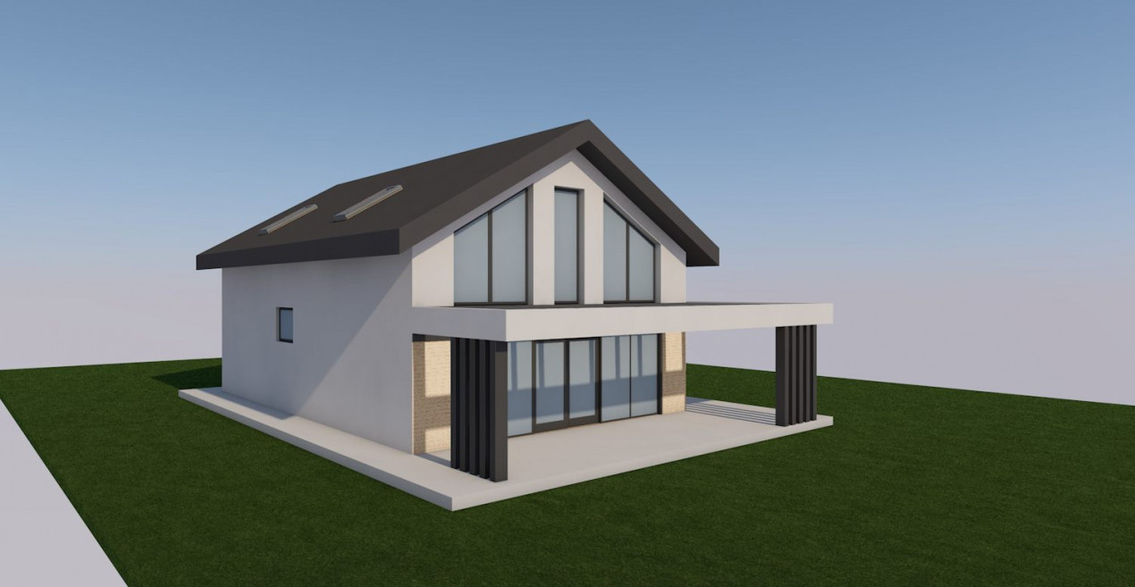 Casă nouă 140mp utili, cu 700 mp teren,localitatea Sălicea,Cluj
